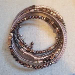Jarne Coil Bracelet in Bronze